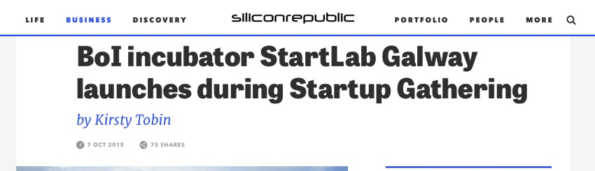 startlab featured in Silicon Republic